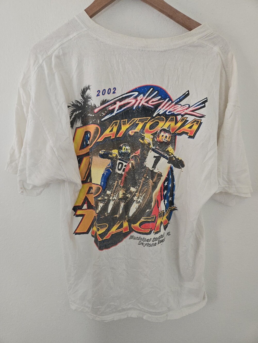 2002 Daytona Bike Week T Shirt Mens XL Motorcycle Racing dirt track